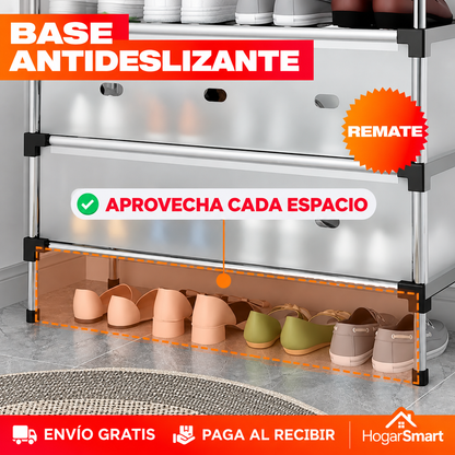 Zapatero de 5 Pisos en Acrílico